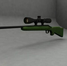 Remington R700 Sniper Gun 3d model