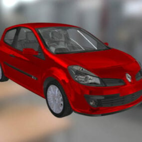 雷诺Clio轿车3d模型