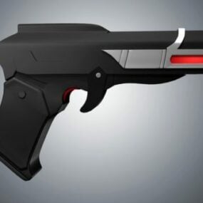 3D-модель зброї в стилі ретро