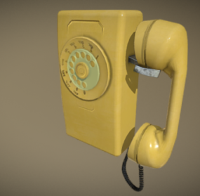 Retro Hang Phone 3d model