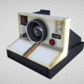 Vintage Polaroid Camera 3D malli