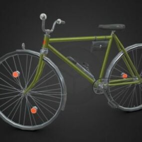 דגם תלת מימד של אופניים עתיקות וינטג' רטרו