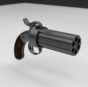 Senjata Senjata Revolver Senjata model 3d