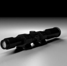 Rifle Scope Weapon Part 3d model