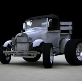 Pickupbil Rigged 3D-modell