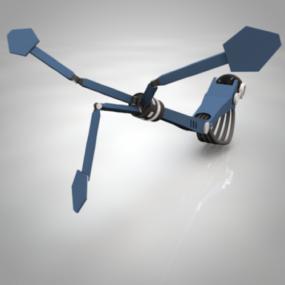 Rigged Robotarm 3D-model