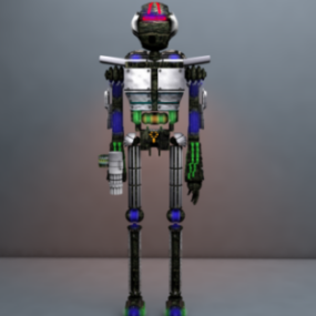 Robot Deguerra Character 3d-modell