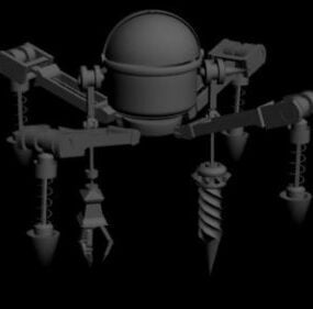 Robot Miner Character 3d-modell