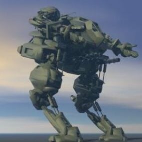 Robo Warrior de science-fiction modèle 3D
