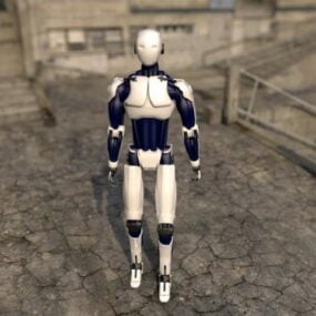 3D модель персонажа-человека-робота