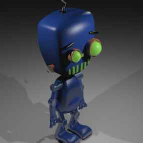 Cartoon Boy Robot Character 3d model