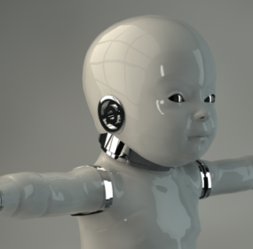 Робот Baby Design 3d модель