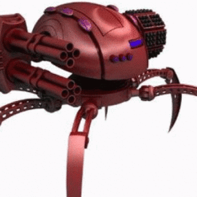 रेड स्पाइडर रोबोट 3डी मॉडल