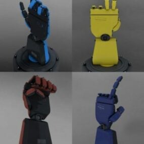Diseño de robot Movimiento de mano Modelo 3d