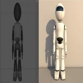 3д модель персонажа Мини Робот Дизайн