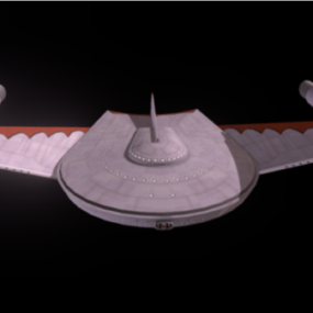 Nave espacial romulana de ciencia ficción modelo 3d
