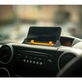 Printable Car Rotating Phone Stand 3d model