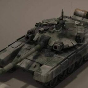 Czołg armii T-90 Rosyjski projekt Model 3D