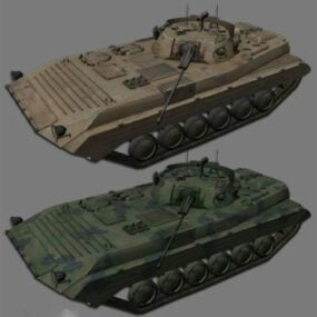 Model 3d Konsep Tank Pertempuran Utama