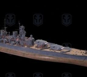 Sソユーズ海軍巡洋艦3Dモデル
