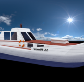 Dragonship Sailing Boat 3d model