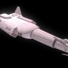 3D-Modell eines Sternenraumschiffs der neuen Generation