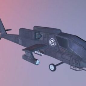 Scp Apache Helicopter 3d-malli