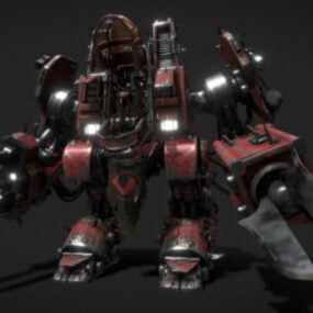 Scv Robot Guerrero de ciencia ficción modelo 3d