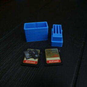Sd Micro Sd Card Holder Printable 3d model
