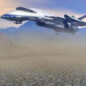 Skeleton Spaceship Concept 3d model