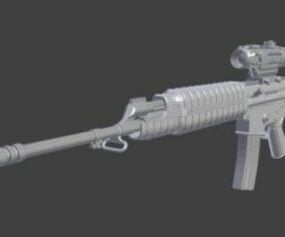Weapon Ss2v1 Rifle Gun 3d model