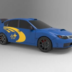 Subaru Impreza Wrx Sportwagen 3D-Modell