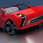 Red Super Car Design