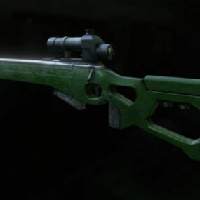 Sv98 Sniper Rifle Gun 3d-modell