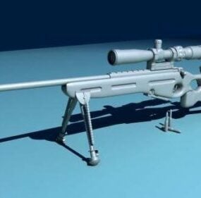 Sniper Sv98 Rifle Gun 3d model