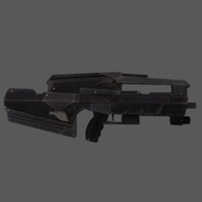 Swat Rifle Gun 3d model