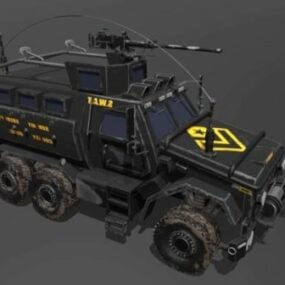 Us Swat Truck Fahrzeug 3D-Modell