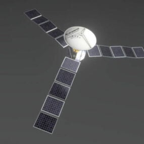 Model 3d Pesawat Luar Angkasa Satelit