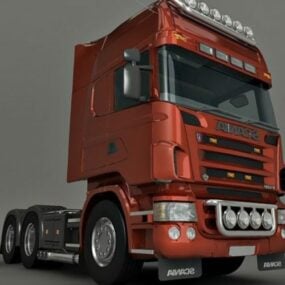 Camión Scania con cabeza de camión modelo 3d