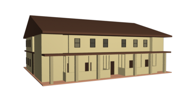 Edificio escolar simple