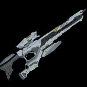 Sci-fi Rifle Gun Weapon 3d model