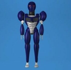 Droid Head Robot 3d model