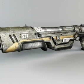 Sci-fi Shotgun Weapon 3d model