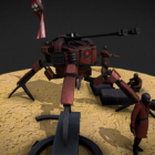 Sci-fi Artillery Weapon