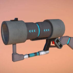 Futuristisk Sci-fi Gun Weapon 3d-modell