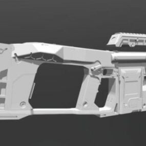 Arme de science-fiction Pdw Gun modèle 3D