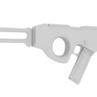 Fantascienza Lowpoly Design della pistola