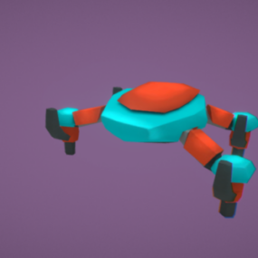 Sci-fi Dronespaceship 3d model