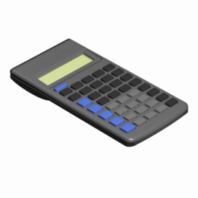 Model 3d Kalkulator Ilmiah Sekolah