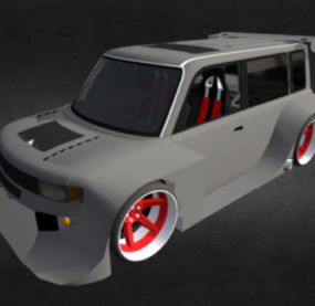 Scion Xb Compact Mpv Car 3D-malli